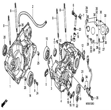 Bearing, special radial ball, 6306 91001-MEB-671, Honda